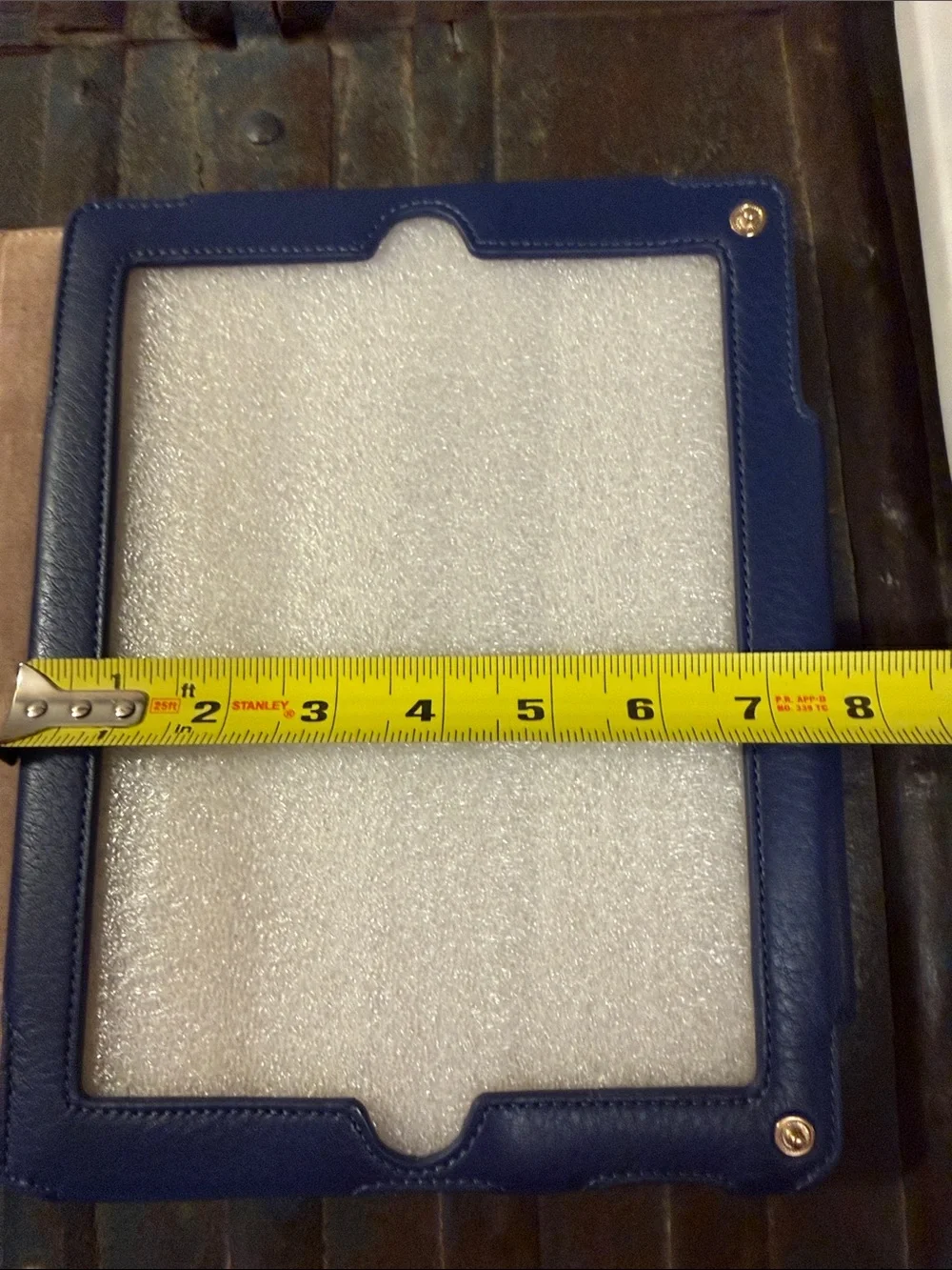 Tory Burch Pretty Blue leather tablet case